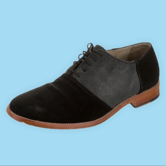 Grey/two-toned suede Heutchy shoes, sz 8